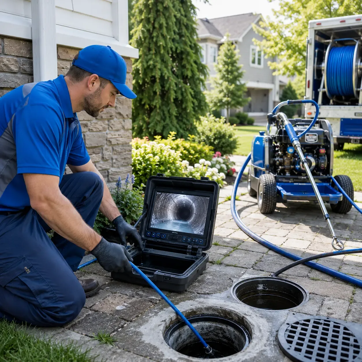 Outdoor drain cleaning professionals serving Elgin, TX